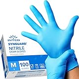 intco medical 100 guantes de nitrilo M sin polvo, sin...